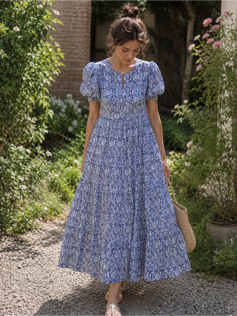 English Factory printed maxi dress